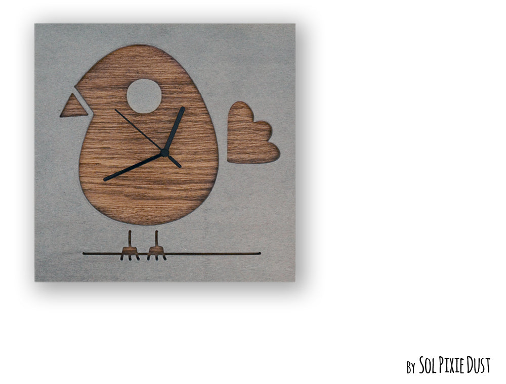 Concrete and Wood Wall Clocks Designs