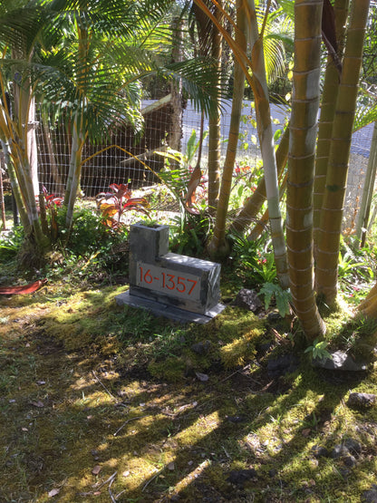 Concrete Address Plaque - Signs