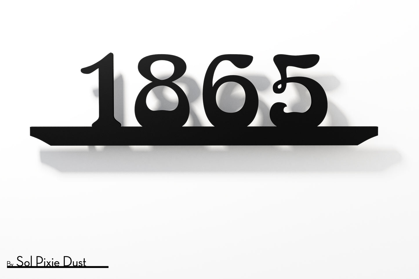 Underline House Numbers - LED Sign ( Font Options )