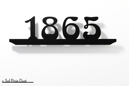 Underline House Numbers - LED Sign ( Font Options )