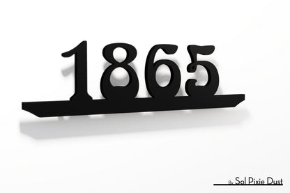 Underline House Numbers - LED Sign ( Font Options )