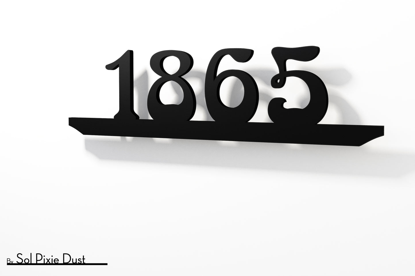 Underline House Numbers - LED Sign ( Font Options )
