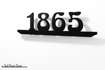 Underline House Numbers - LED Sign ( Font Options )