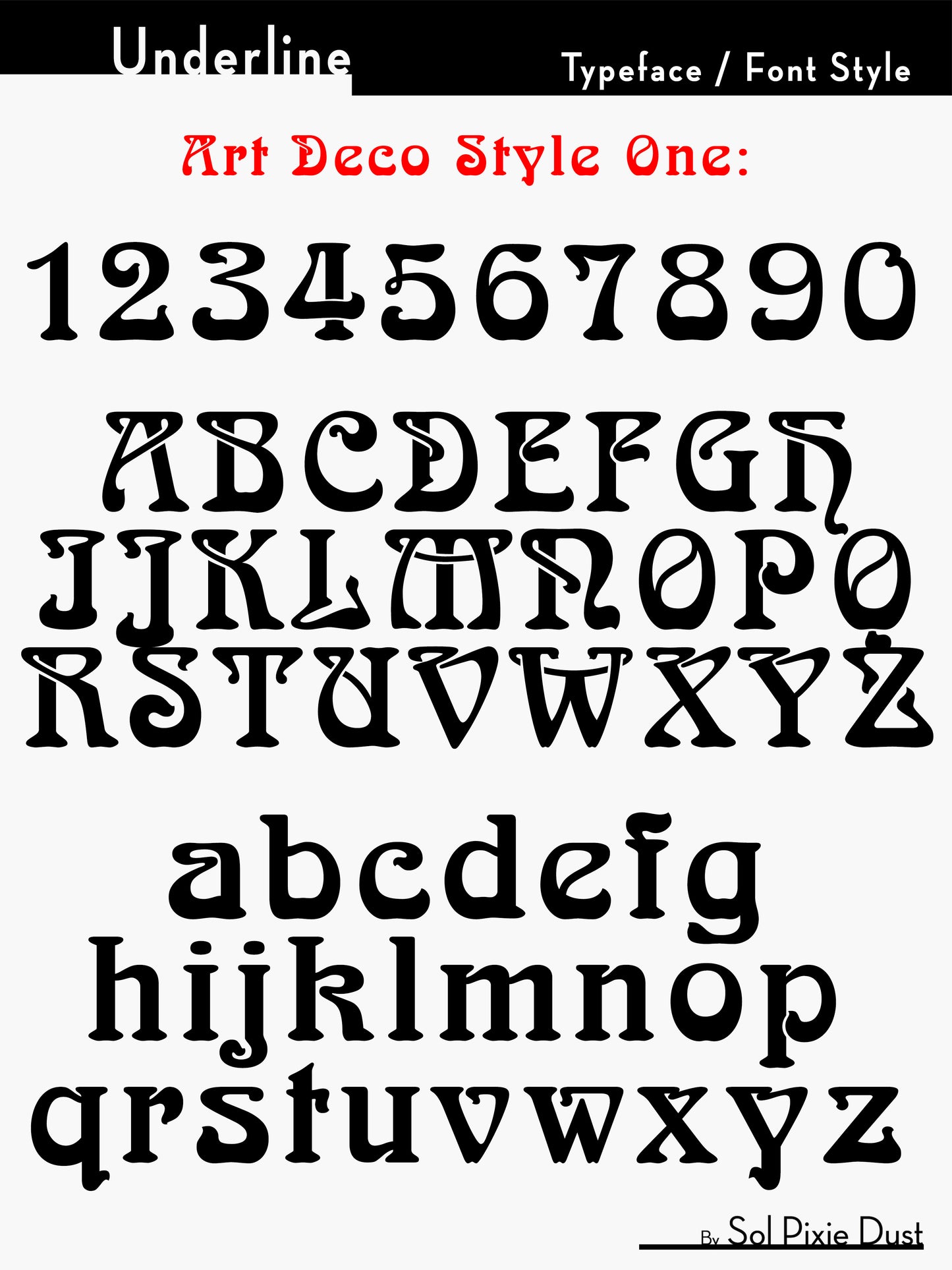 Underline House Numbers - LED Sign ( Font Options )