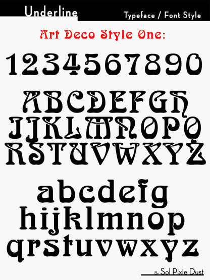 Underline House Numbers - LED Sign ( Font Options )
