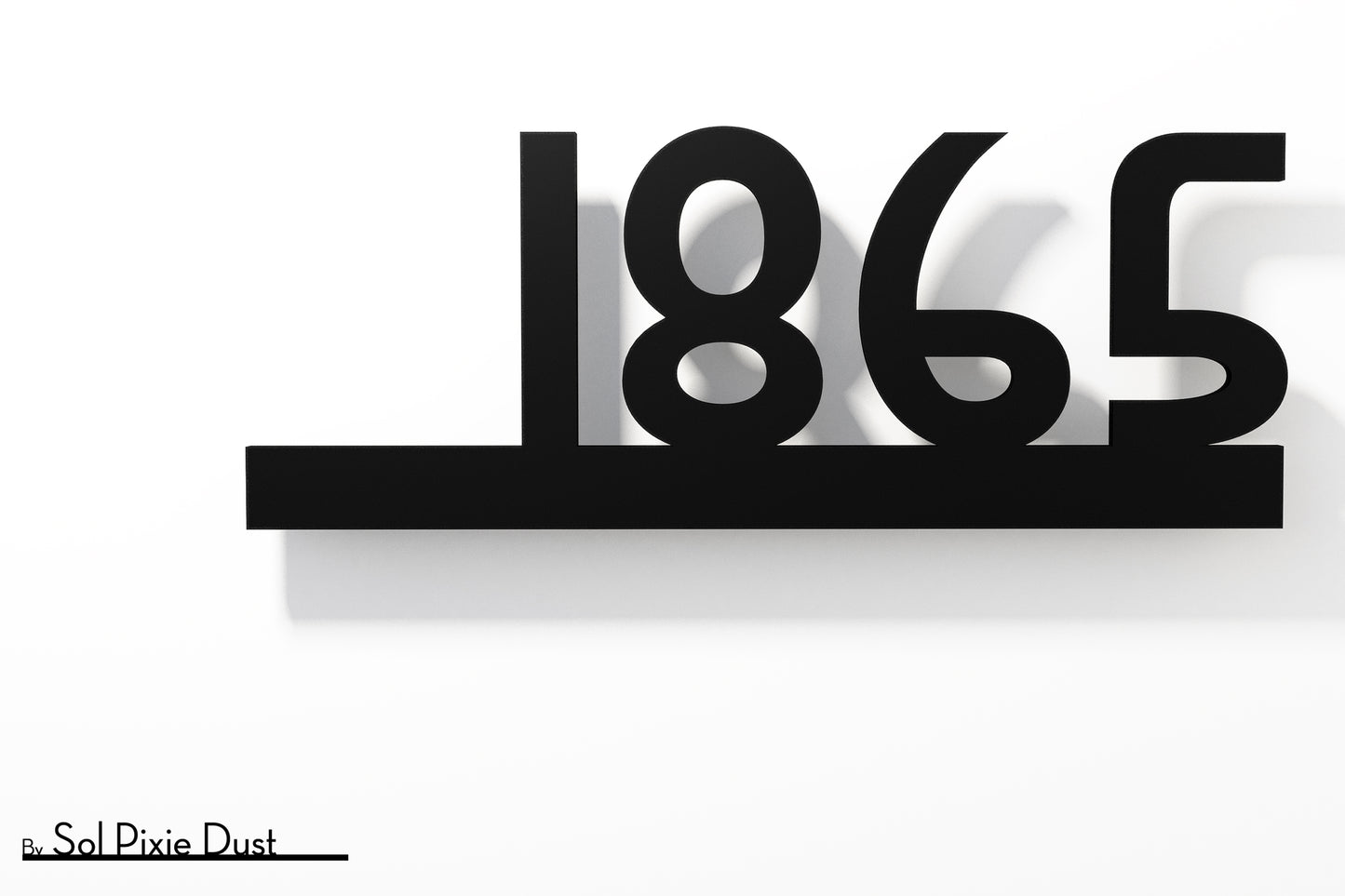 Underline House Numbers - LED Sign ( Font Options )