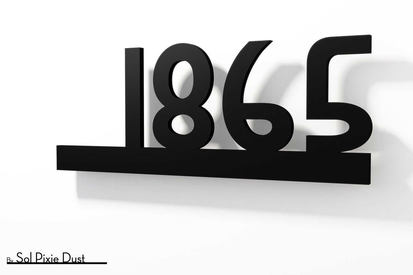 Underline House Numbers - LED Sign ( Font Options )