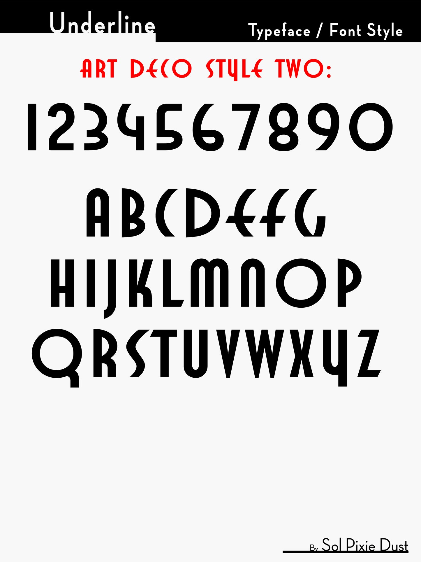 Underline House Numbers - LED Sign ( Font Options )