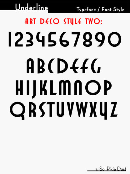 Underline House Numbers - LED Sign ( Font Options )
