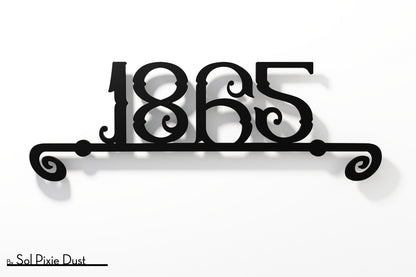 Underline House Numbers - LED Sign ( Font Options )
