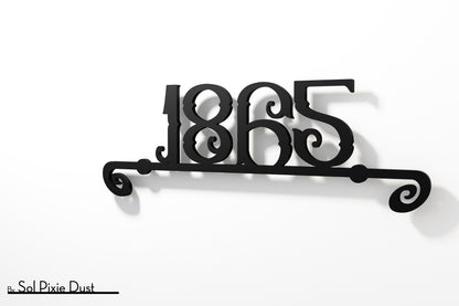 Underline House Numbers - LED Sign ( Font Options )