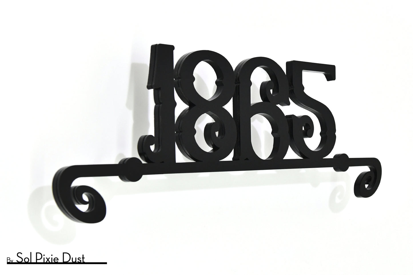 Underline House Numbers - LED Sign ( Font Options )