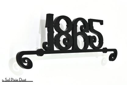 Underline House Numbers - LED Sign ( Font Options )