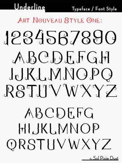 Underline House Numbers - LED Sign ( Font Options )