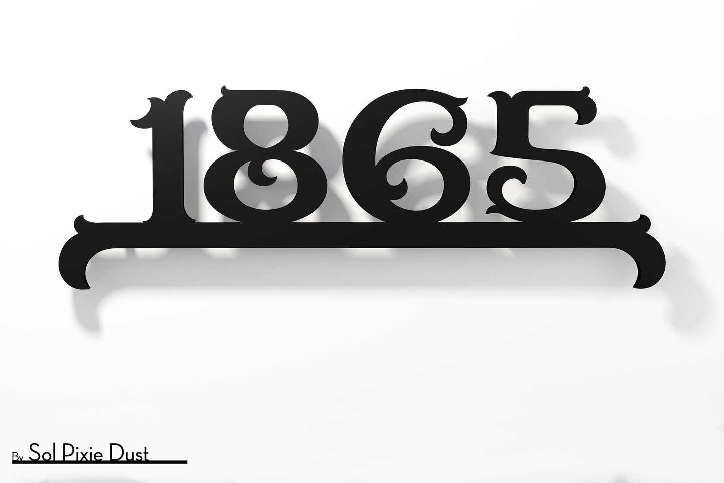 Underline House Numbers - LED Sign ( Font Options )