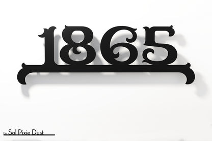 Underline House Numbers - LED Sign ( Font Options )