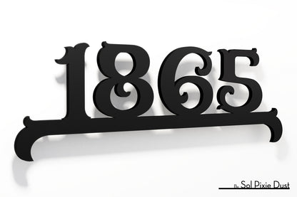 Underline House Numbers - LED Sign ( Font Options )