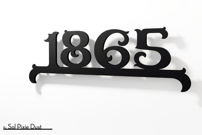 Underline House Numbers - LED Sign ( Font Options )