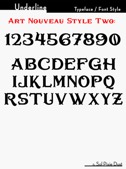 Underline House Numbers - LED Sign ( Font Options )