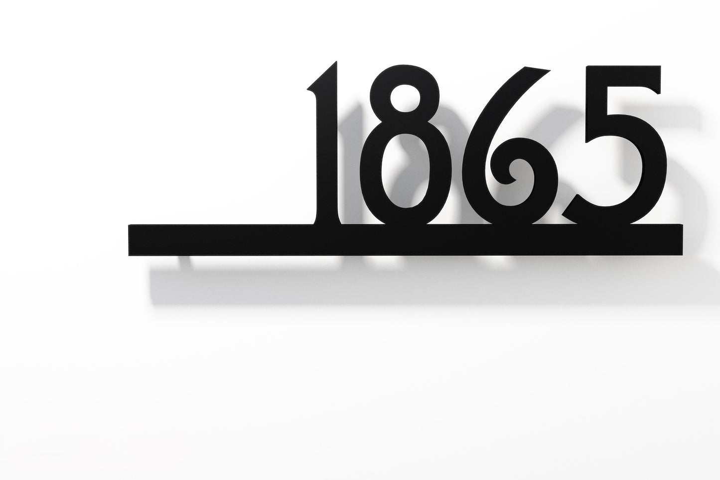 Underline House Numbers - LED Sign ( Font Options )