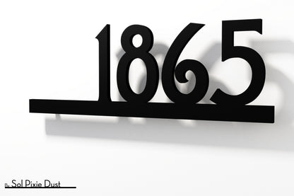 Underline House Numbers - LED Sign ( Font Options )