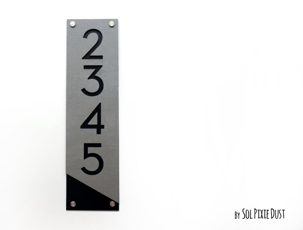 Concrete Address Plaque - Signs
