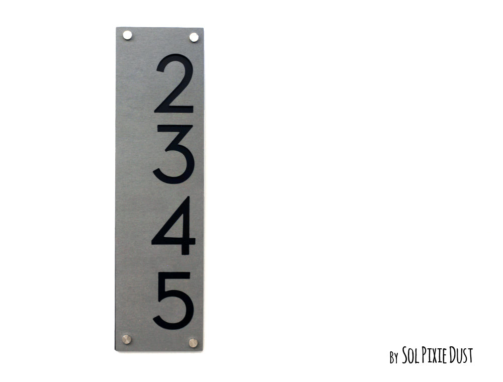 Concrete Address Plaque - Signs