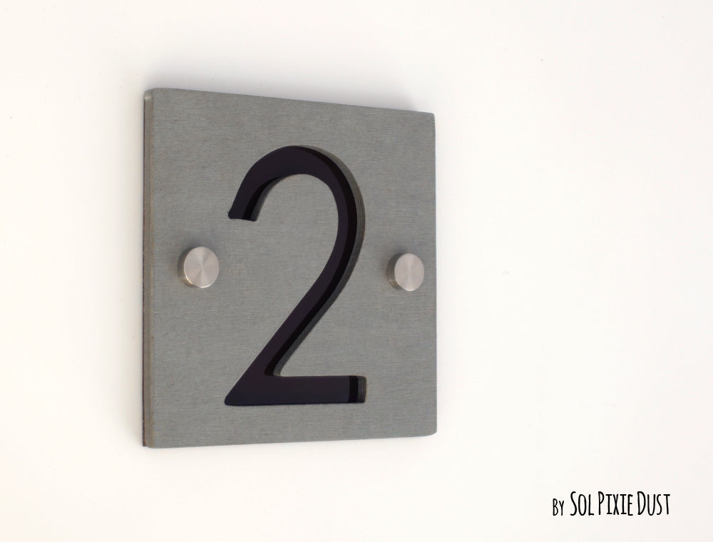 Concrete Address Plaque - Signs