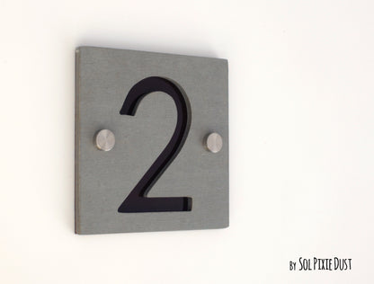 Concrete Address Plaque - Signs