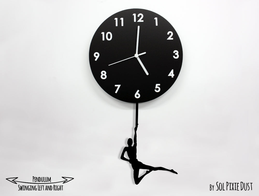 Circus Acrobats on The Moon - Pendulum Wall Clock