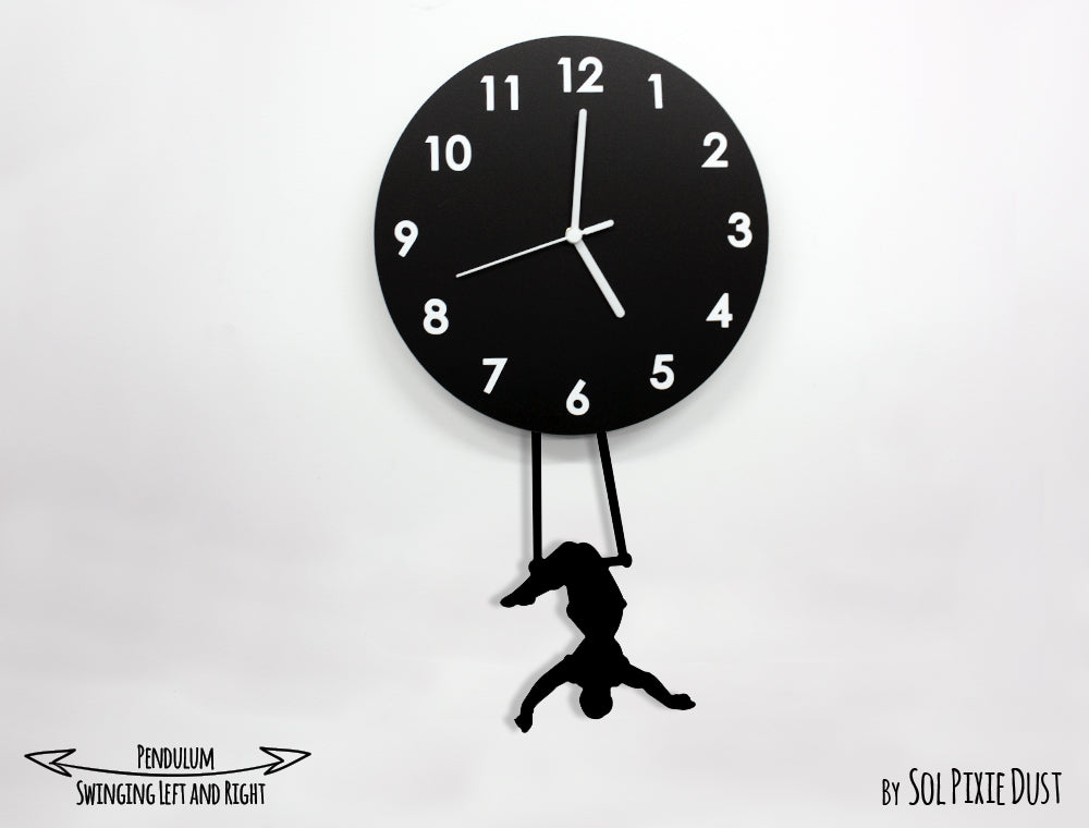 Circus Acrobats on The Moon - Pendulum Wall Clock