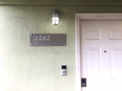 Concrete Address Plaque - Signs
