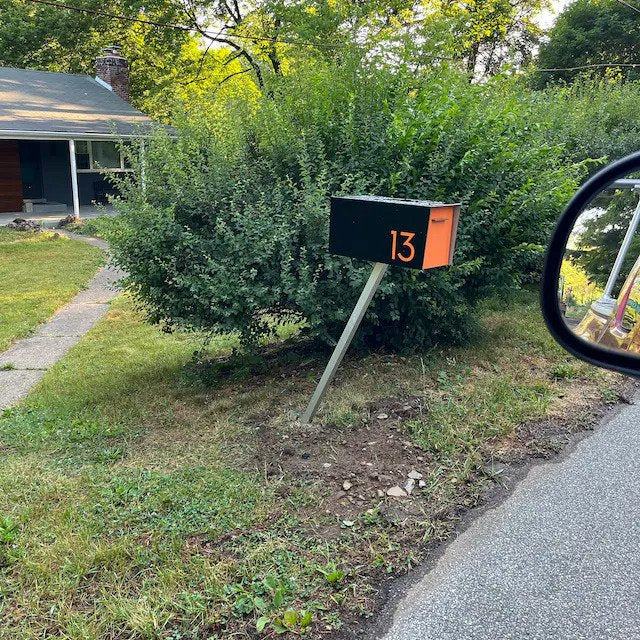 Modern Post Mounted Mailbox  - Contemporary Post Mounted Mailbox Type 4