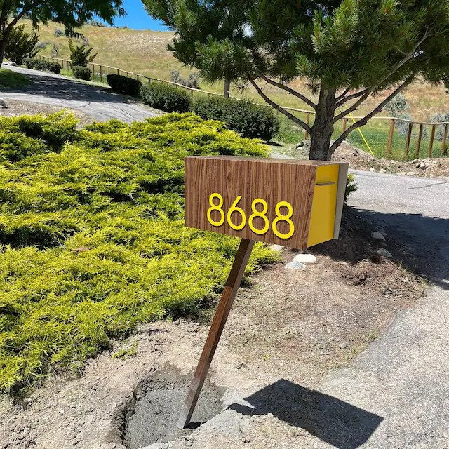 Modern Post Mounted Mailbox  - Contemporary Post Mounted Mailbox Type 4
