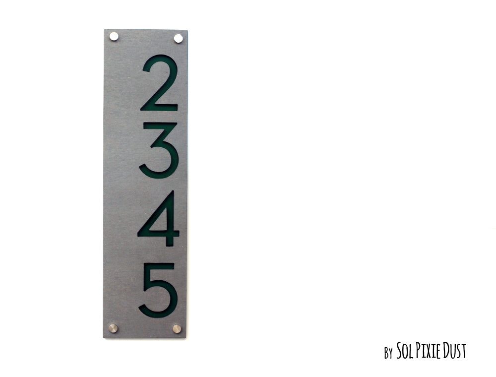 Concrete Address Plaque - Signs