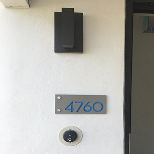 Concrete Address Plaque - Signs