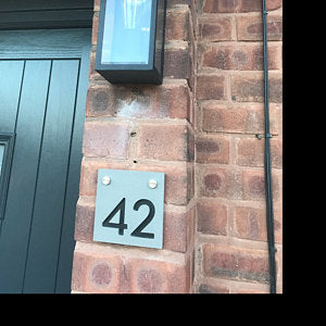 Concrete Address Plaque - Signs
