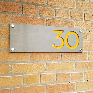 Concrete Address Plaque - Signs