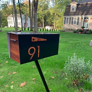Modern Post Mounted Mailbox  - Contemporary Post Mounted Mailbox Type 4