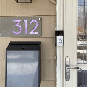Concrete Address Plaque - Signs