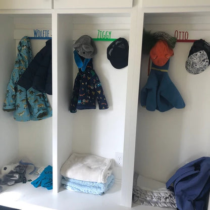 Wall Pegs and Racks - Custom Wall Hook Name