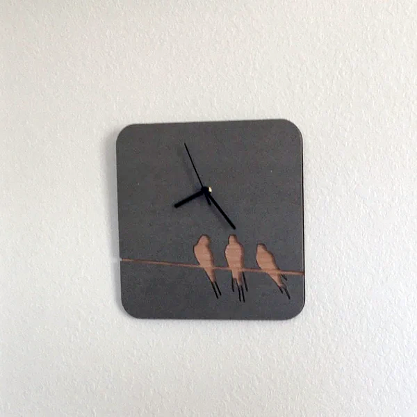Concrete and Wood Wall Clocks Designs