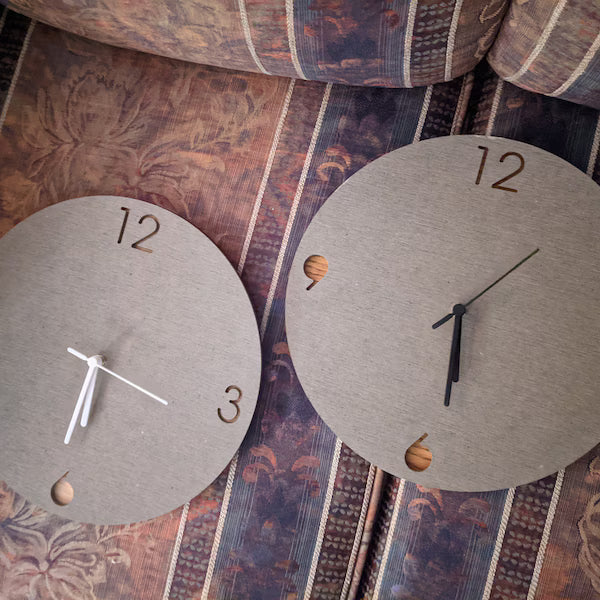 Concrete and Wood Wall Clocks Designs
