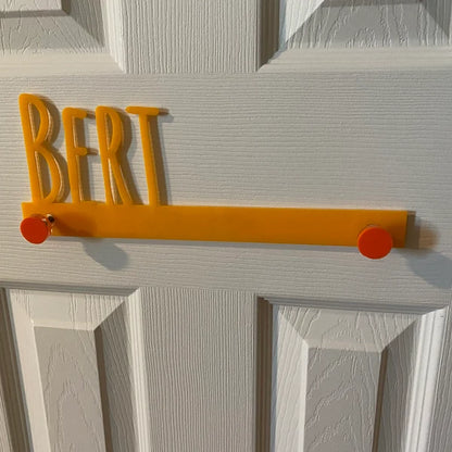 Wall Pegs and Racks - Custom Wall Hook Name