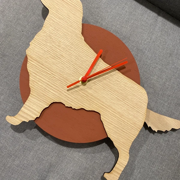 Labrador Retriever Hair Wagging Tail Wall Clock
