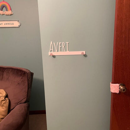 Wall Pegs and Racks - Custom Wall Hook Name