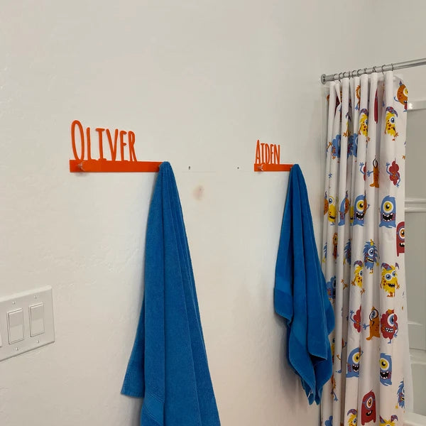Wall Pegs and Racks - Custom Wall Hook Name