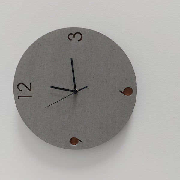 Concrete and Wood Wall Clocks Designs