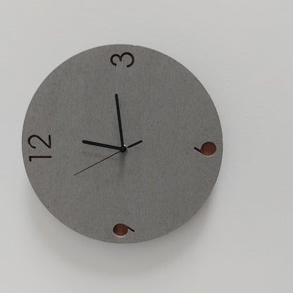 Concrete and Wood Wall Clocks Designs