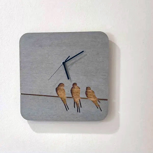 Concrete and Wood Wall Clocks Designs